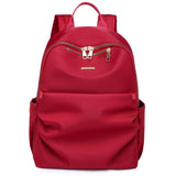 Red Women Backpack Travel Waterproof Shoulder Bags Large Capacity Rucksack