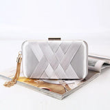 Criss-Cross Wedding Clutch Bag Ladies Party Small Pouch