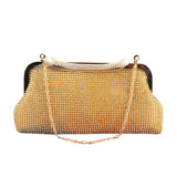 Satin Rhinestone Hobo Evening Bag Clutch Wedding Purse