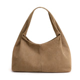Canvas Small Hobo Women Handbag Beige Shopping Bag