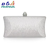 Women Travel Toiletry Bag Red/Blue/Silver Clutch Evening Pochette Wallet Chains