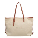 Canvas Tote Shoulder Bag Classic Cotton Large Capacity Soft Winter Package