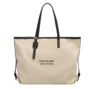 Canvas Tote Shoulder Bag Classic Cotton Large Capacity Soft Winter Package