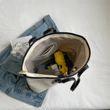 Canvas Tote Shoulder Bag Classic Cotton Large Capacity Soft Winter Package