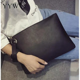 Women's Leather Wristlet Clutch Envelope Bag