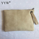 Women's Leather Wristlet Clutch Envelope Bag