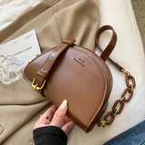Vintage PU Leather Women Handbag Small Shoulder Messenger Bag
