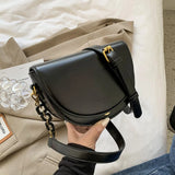Vintage PU Leather Women Handbag Small Shoulder Messenger Bag
