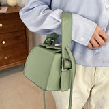 Vintage Retro Bucket Bag PU Leather Women's Tote Handbag