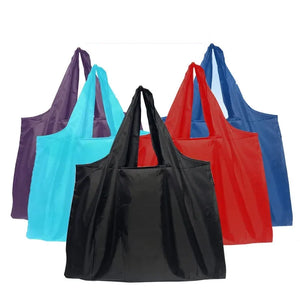 Solid Shopping Bag Women Large Tote Reusable Portable Shoulder Handbags