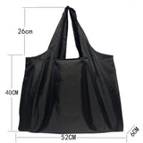 Solid Shopping Bag Women Large Tote Reusable Portable Shoulder Handbags