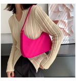 Solid Shoulder Bags Casual Women Underarm Bag Travel Armpit Shopping Pouch