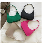 Solid Shoulder Bags Casual Women Underarm Bag Travel Armpit Shopping Pouch