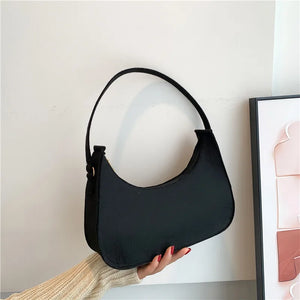 Solid Shoulder Bags Casual Women Underarm Bag Travel Armpit Shopping Pouch