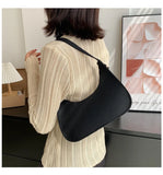 Solid Shoulder Bags Casual Women Underarm Bag Travel Armpit Shopping Pouch