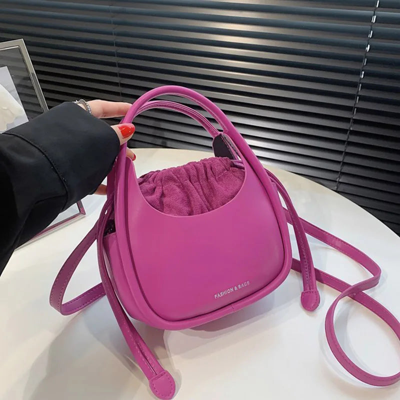Small PU Leather Shoulder Bag Crossbody Handbag Women's Purse