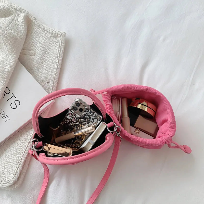 Small PU Leather Shoulder Bag Crossbody Handbag Women's Purse