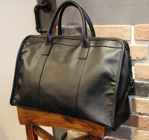 Men's Business Travel Bag Solid Handbag Duffle Short Journey Computer Bag