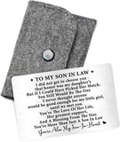Engraved Metal Wallet Card Inserts for Son, Inspirational Gift for Him