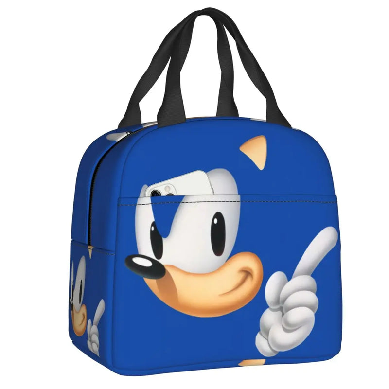 Sonics Anime Hedgehog Lunch Bag Insulated Cooler Thermal Bento Box