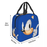 Sonics Anime Hedgehog Lunch Bag Insulated Cooler Thermal Bento Box