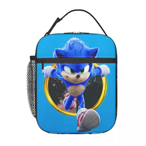 Sonic Hedgehog Insulated Lunch Tote Bag - Portable Cooler Thermal