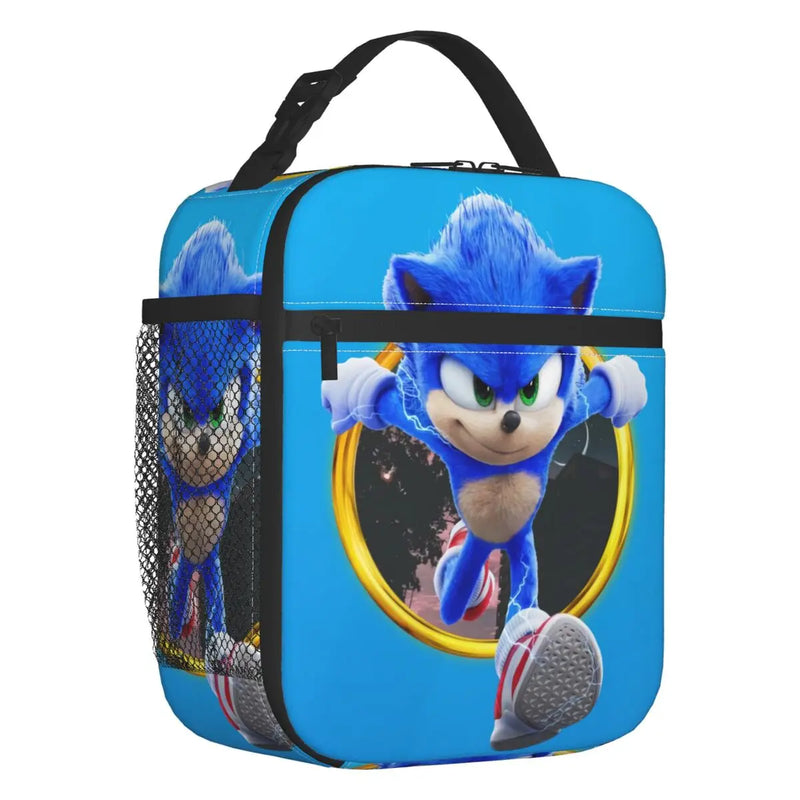 Sonic Hedgehog Insulated Lunch Tote Bag - Portable Cooler Thermal