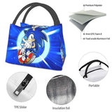 Sonic The Hedgehog Lunch Box Insulated Lunch Tote Bag