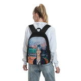 Soobin Backpacks Men's and Women's Print Backpack with Zip Pockets