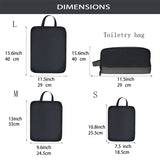 Compression Packing Cubes Nylon Travel Bag