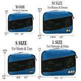 Travel Bag Packing Cubes Toiletry Bags Set For Men Women Nylon 10 Pieces