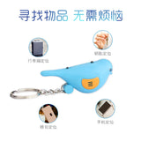 Lost Key Finder Locator Keychain LED Light Torch Whistle Portable Keychain