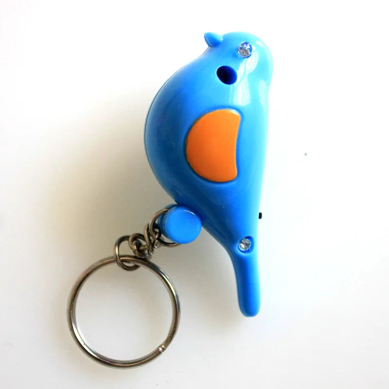 Lost Key Finder Locator Keychain LED Light Torch Whistle Portable Keychain