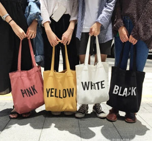 South Korea Canvas Bag Autumn Wild Small Fresh Large Capacity Hand Bag