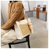 Korean Big Bag Female 2021 New Texture Tote Harajuku