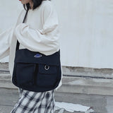Space Canvas Girl Shoulder Messenger Bags School Totes Casual Satchels