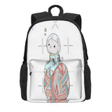Space Cat On Planet Yarn Ball Backpacks Men's Backpacks Bags For Women