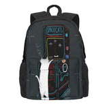 Space Cats Pew Pew Backpacks Men's Women Anime Backpack Female