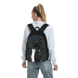 Space Cats Pew Pew Backpacks Men's Women Anime Backpack Female