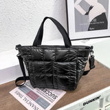 Space Cotton Pad Shoulder Bags Nylon Tote Bag Crossbody Bag