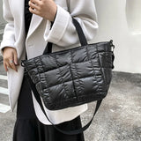 Space Cotton Pad Shoulder Bags Nylon Tote Bag Crossbody Bag