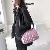 Plaid Women Bags Puff Fall Winter Purses and Handbags