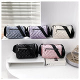 Plaid Women Bags Puff Fall Winter Purses and Handbags
