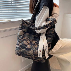 Quilted Winter Down Crossbody Bag Shoulder Bags Space Cotton Purses Sac