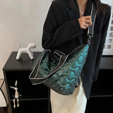 Quilted Winter Down Crossbody Bag Shoulder Bags Space Cotton Purses Sac