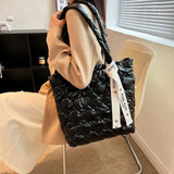 Quilted Winter Down Crossbody Bag Shoulder Bags Space Cotton Purses Sac