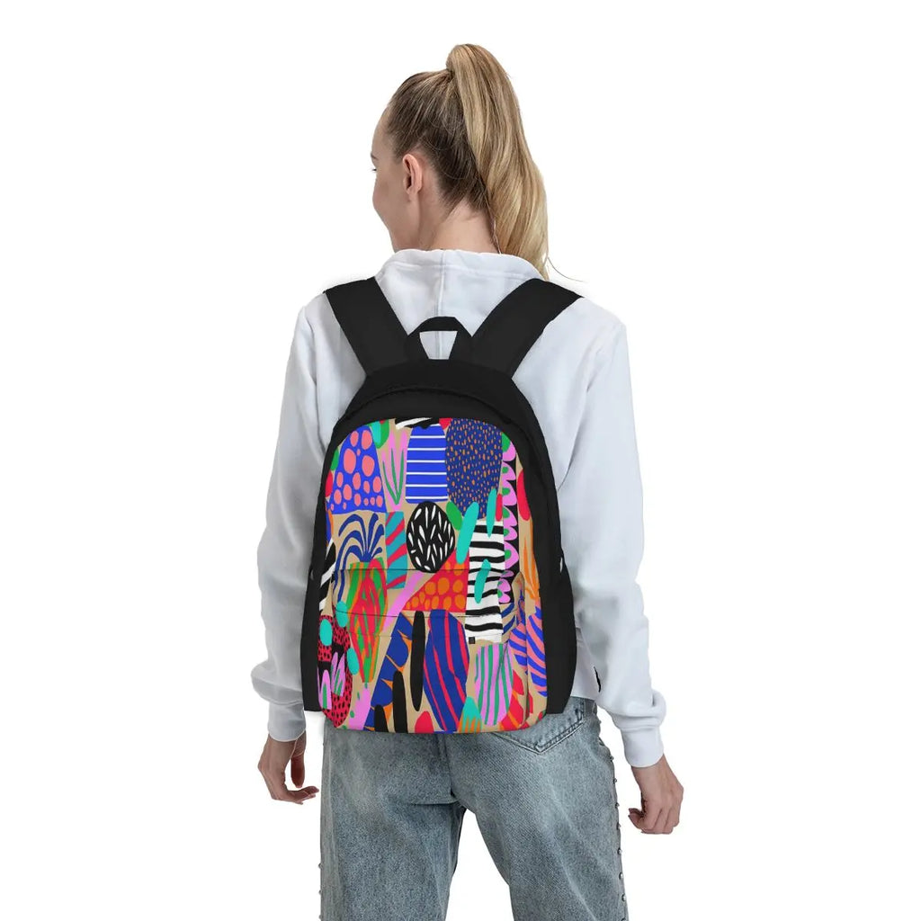 Vintage Space Garden Zipper Backpack Men Women