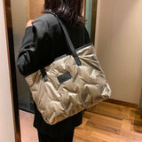 Winter Nylon Down Shoulder Bag for Women