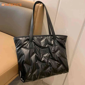 Winter Nylon Down Shoulder Bag for Women