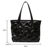 Winter Nylon Down Shoulder Bag for Women